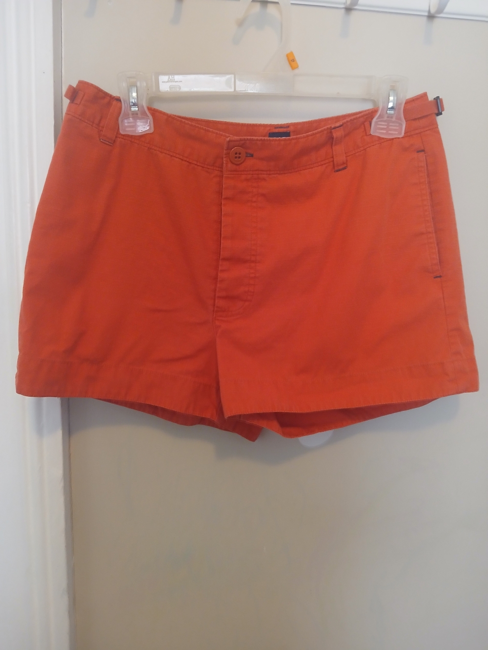 Gap  Orange Button Up Casual Cotton Shorts